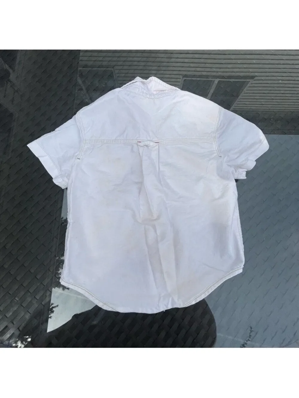 GENUINE Kids from Oshkosh off white short sleeves button down safari shirt 4T